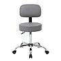 Boss Caressoft Armless Medical Stool with Backrest, Gray (B245-GY)~#|#~90230C44-7B1F-4B75-9EF6AA70DCF06651_sc7