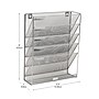 Mind Reader 5-Pocket Metal Mesh Mountable Wall File, Letter Size, Silver (MAGSTACK-SIL)~#|#~90233DC6-B603-4FE3-B3852B0E37DF5F3A_sc7
