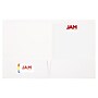JAM Paper Glossy 2 Pocket Presentation Folder, White, 6/Pack (385GWHA)~#|#~9027300B-BB47-4886-92E30C3BC632DD5F_sc7