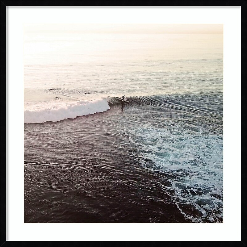 Amanti Art La Jolla 1 Square by Rachel Dowd Wood Framed Wall Art Print, 33" x 33" (A42677159112) image 1