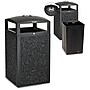 Alpine Industries Steel Outdoor Trash Can with Dome Lid and Ashtray, 40 Gallon, Gray Stone (472-40-GRYS)~#|#~90322DC6-6EA3-4DFC-BF87275DA1C53402_sc7