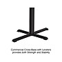 Correll Dry-Erase Markerboard Cafe Table, 30" x 48", Frosty White/Black (BCT3048DE-80)~#|#~90342C63-910E-4A8A-BED0FA60F5786814_sc7