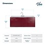 Viva Comfort 36.75'' H x 72" L Medical Cabinet with Center Sink, 6-Doors, 3-Drawers, Claret (902BASE72CSCL)~#|#~90355146-CFC5-4373-846BBCED7D5056E8_sc7