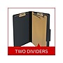 Medical Arts Press Pressboard Classification Folder, 2 Dividers, 2" Expansion, Legal Size, Black, 10/Box (DV-T52-26-3BLK)~#|#~903D3DEF-FA52-4FF6-8EE41F80CEA31EEC_sc7