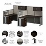 Bush Business Furniture Office in an Hour 63"H x 129"W 2 Person F-Shaped Cubicle Workstation, Mocha Cherry (OIAH008MR)~#|#~903F055D-5704-4CE0-B3A90DE1B7DD8AF2_sc7