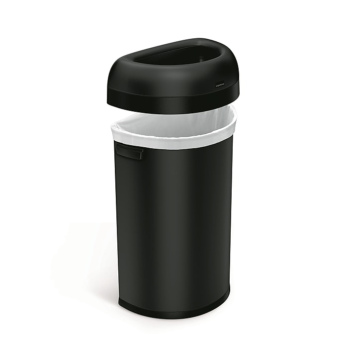 な*様 【新品未使用品】HUMAN MADE STEEL TRASH CAN ゴ simplehuman Commercial Semi-Round Steel Trash Can with Open Lid