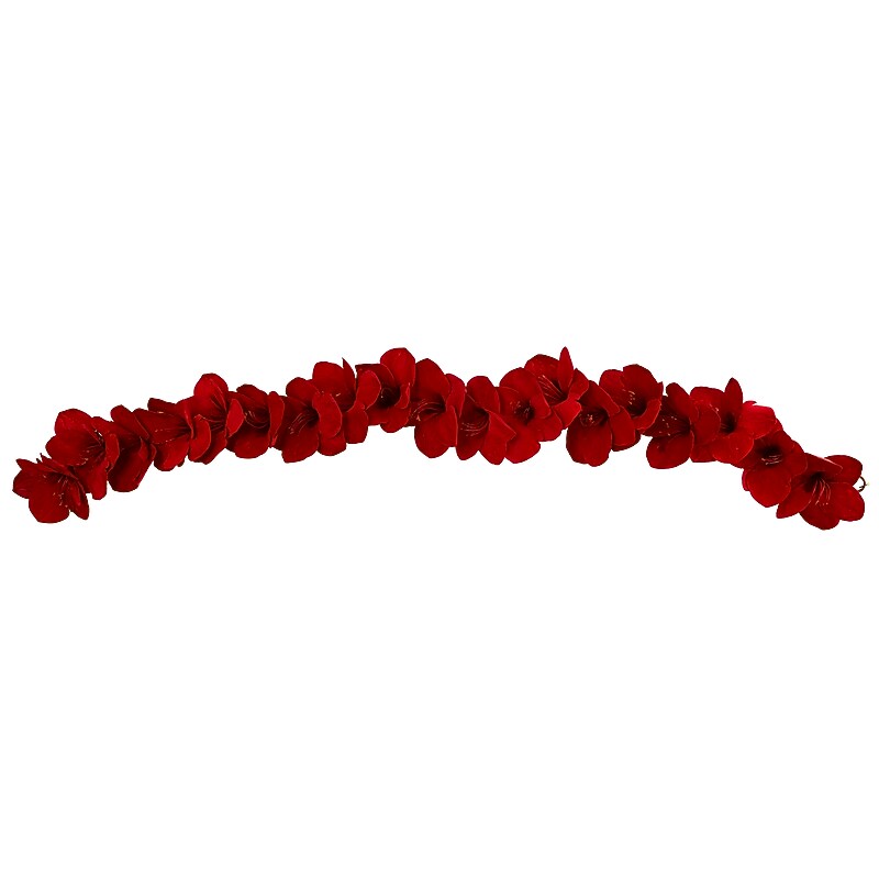 Nearly Natural Artificial Amaryllis Garland, 5' (4549) image 1