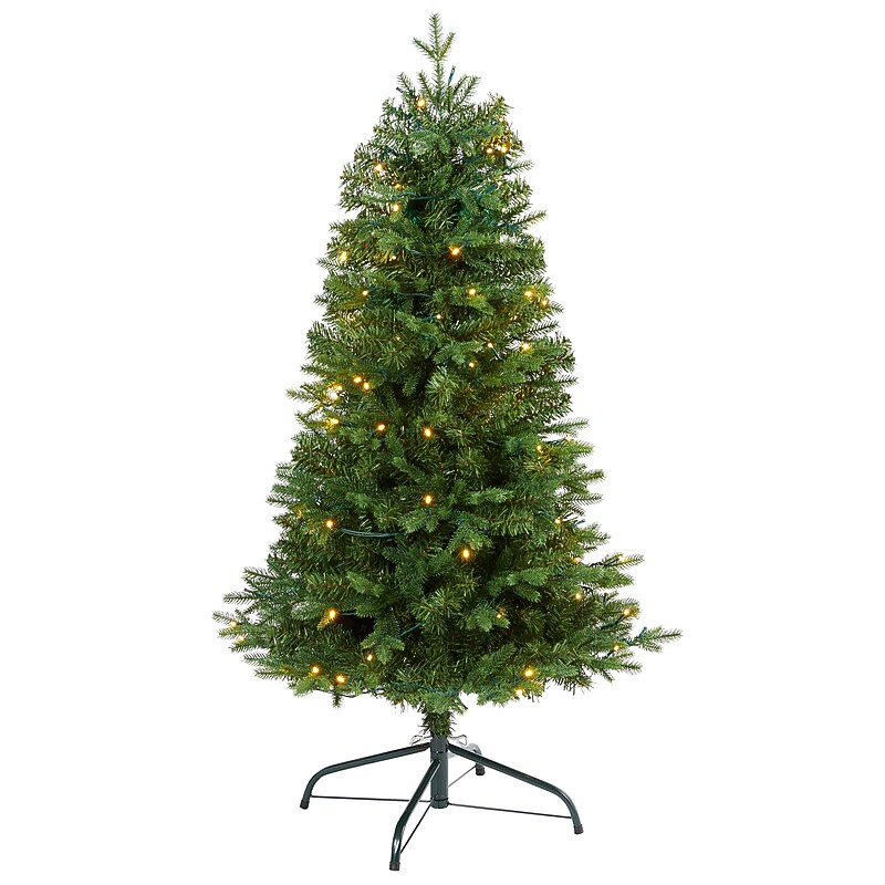 Nearly Natural Vermont Fir Artificial Christmas Tree, 4' (T1787) image 1