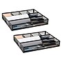 Mind Reader 6-Compartment Metal Drawer Organizer, Black, 2/Set (2DEER-BLK)~#|#~905033BC-7E83-4610-AF9496FF18727244_sc7