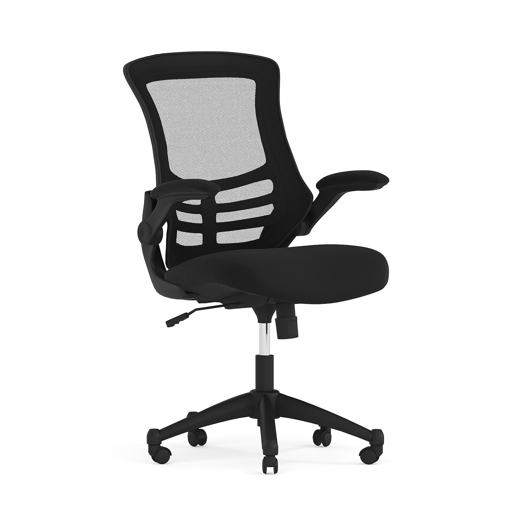 Flash Furniture Kelista Ergonomic Mesh Swivel Mid-Back Task Office Chair, Black (BLX5MBK) Sansujyuku sansujyuku.com