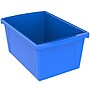 Storex Plastic Medium Classroom Storage Bin, 16.75"x 11.87"x 8.28", Blue, Pack of 2 (STX61482U06C-2)~#|#~905A4317-EC91-4AF4-B9BDF7361157115B_sc7