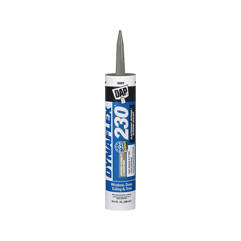 Dap DYNAFLEX 230 Premium Elastomeric Sealant, 10.1 Fl. Oz., Gray, 12/Carton (7079818286) image 1