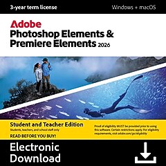 Adobe Photoshop Elements & Premiere Elements 2026 Student
