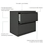 Hirsh Lateral 101 2-Drawer Lateral File Cabinet, Letter/Legal Size, Lockable, 27.75"H x 30"W x 17.63"D, Charcoal (24084)~#|#~90603E77-52F1-42DE-9A8D2E156400AE42_sc7