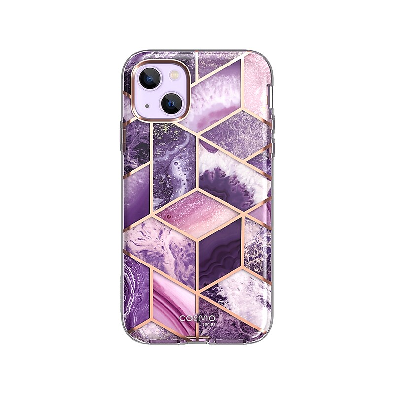 i-Blason Cosmo Marble Purple Case for iPhone 14 Plus (iPhone2022-6.7-Cosmo-SP-Ameth) image 1