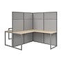 Bush Business Furniture Easy Office 2 Person L Shaped Cubicle Desk, Natural Elm (EODH560NE-03K)~#|#~90699371-5DEB-4CA4-A2A98411E2774D12_sc7