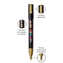 POSCA PC-3M Water Based Paint Marker, Fine Bullet Tip, Gold, 3/PK (UBCPC3MGOLD-3)~#|#~906B283D-2A60-4A28-B27FCF5E478665F1_sc7