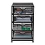 Mind Reader 4-Drawer Desktop Storage, Metal Mesh, Black (4TMCA-BLK)~#|#~906FD75D-2CA8-4690-B1D5B6E6C98C16A9_sc7