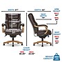 La-Z-Boy Harnett Ergonomic Faux Leather Swivel Executive Chair, Coffee (46253B)~#|#~90723319-9E4F-40F5-8D7FE162EF19AB31_sc7