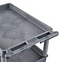 Luxor ENDURA XL 2-Shelf Utility Cart, Gray (TC11-G)~#|#~90797096-3FAE-4E82-9D1CE24886553F4D_sc7