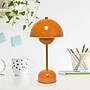 Simple Designs Mushroom Magic Dimming 11.80" LED Touch Table Lamp, Portable & Rechargeable, Orange (LD1069-ORG)~#|#~907EE670-F85D-4FF4-B3086FEC98B27CAF_sc7