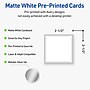 Avery Silver Border Matte Blank Card, White, 90/Pack (S00-F3E)~#|#~90840E50-0C9F-44C5-B9029700CAB795A0_sc7