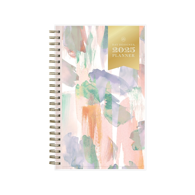 2025 Blue Sky Day Designer Breeze 5" x 8" Weekly & Monthly Planner, Plastic Cover, Multicolor (148124) image 1