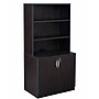 Boss Office Products Storage Cabinet/Bookcase Combo, Mocha (GROUPA24-MOC)~#|#~908C93A3-74F6-404C-811A8C8264D70FBF_sc7