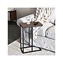 Household Essentials Jamestown 10.25"W x 17.75"D Laminate End Table, Mid-Century Walnut/Black (8124-1)~#|#~908CCD4C-B2FA-4C19-A61B985501C9D014_sc7