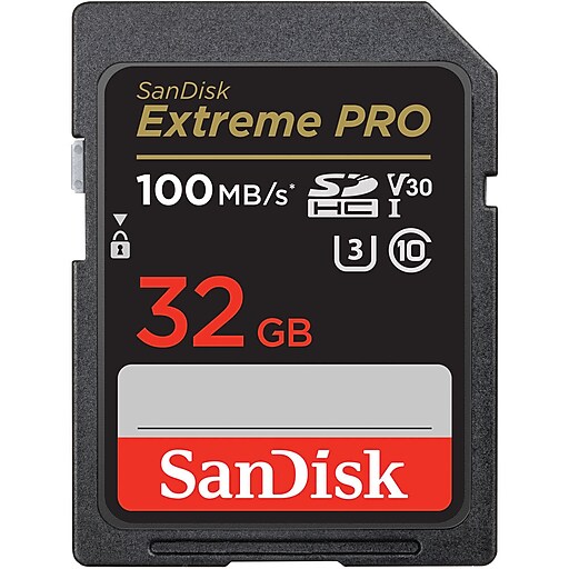 SanDisk Extreme PRO 32GB SDHC Memory Card, Class 10, UHS-I, V30