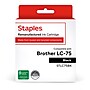 Staples Remanufactured Black High Yield Ink Cartridge Replacement for Brother LC75BK (TRLC75BK/STLC75BK)~#|#~909579B1-D5C3-44C9-BBC329675C11A400_sc7
