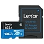 Lexar High-Performance 633x BLUE Series 128GB microSDXC Memory Card with Adapter, Class 10, UHS-I, V30, 2/Pack~#|#~9097B49C-106D-4A9B-BCB775530E54FB13_sc7