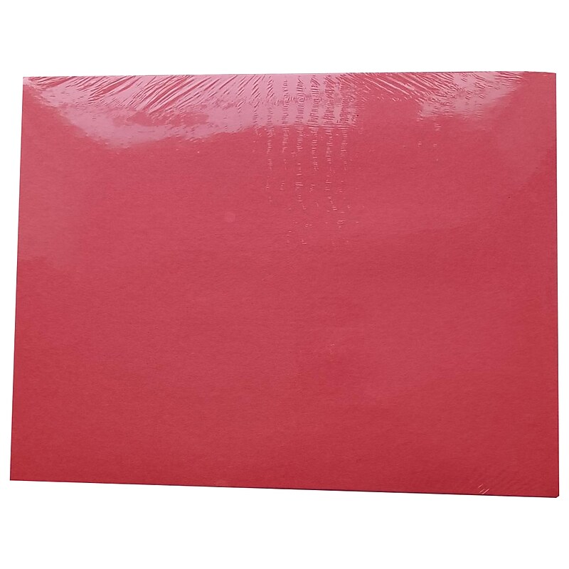 American Paper Construction Paper, 12" x 18", Holiday Red, 50 Sheets/Pack (CP12HRED) image 1