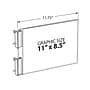 Azar Sign Holder, 11" x "8.5", Horizontal, Wall Mounted, Clear Acrylic, 10/Pack (103315)~#|#~909917B7-B914-49D0-A160A99C83BF5B06_sc7