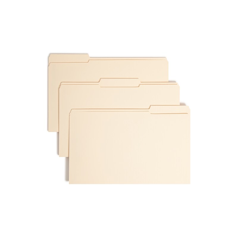 Smead Card Stock Classification Folders, Reinforced 1/3-Cut Tab, Legal Size, Manila, 50/Box (19595) image 1