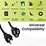 GoGreen Power 25' Indoor/Outdoor Extension Cord, 16 AWG, Black (GG-13725BK)~#|#~909A8722-59CD-4A05-B232D12FEA764DD5_sc7