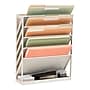 Mind Reader 5-Compartment Mountable Plastic Vertical File Storage, Beige (WALLANCH-BEI)~#|#~90A094C0-082F-4A9E-AE0DBBE6D4032719_sc7