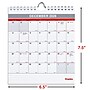2026 Staples 6.5" x 7.5" Monthly Wall Calendar, White/Red/Gray (ST53923-26)~#|#~90A2E19D-DC90-48D4-A54C7F9B264D4343_sc7