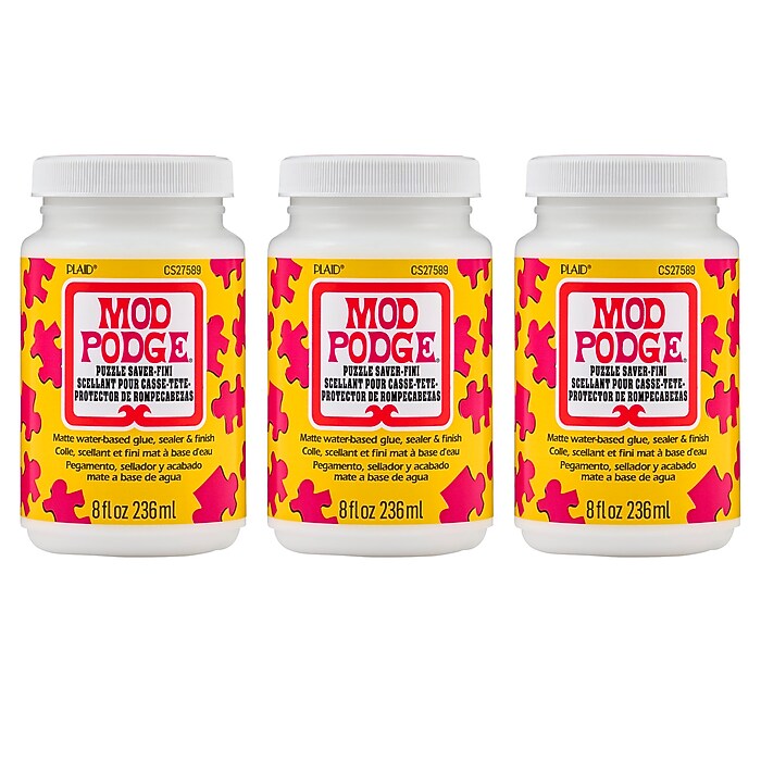Mod Podge Puzzle Saver, Matte, 8oz., 3/Pack (MODCS27589-3) | Staples