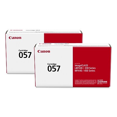 Canon 057 Black Standard Yield Toner Cartridge, 2/Pack (CAN0572PK-VB) Sansujyuku sansujyuku.com