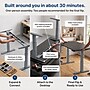 Uncaged Ergonomics Rise Up 3-stage Dual Motor Electric Standing Desk Frame, Gray, Desktop Not Included (RUG)~#|#~90A5A31E-808A-4CC3-9951780525CB7372_sc7