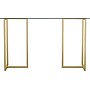 Martha Stewart Eli 47"W Glass/Steel Home Office Desk, Clear/Polished Brass (XUDK1GLD)~#|#~90A862E4-4F03-416F-906BFA2FB8A646C7_sc7