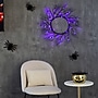 Nearly Natural 23" Pre-Lit Halloween Black Fall Wreath with 60 Orange and Purple LED Lights (W1372)~#|#~90AB0578-D5AA-40CB-821F7EEA5BEA0766_sc7