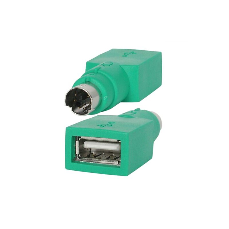 Startech USB to PS2 Mouse Adapter, Green (GC46FM) image 1