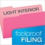 Pendaflex Two-Tone Recycled File Folder, 1/3-Cut Tab, Assorted, Legal Size, Pink, 100/Box (153 1/3 PIN)~#|#~90BBA85C-E868-43EA-ABB9428C1161A6CC_sc7