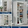 Sauder Select 71"H Storage Cabinet, White (419636)~#|#~90BC9AA9-267E-464B-AB8D40D1089B4377_sc7