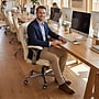 La-Z-Boy Caelan Ergonomic Faux Leather Swivel Task Chair, Cream (52705-CRM-DS)~#|#~90BD692F-9B47-48B7-A9924AF28760C4EC_sc7