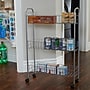 Household Essentials 3-Shelf Slim Storage Cart, Satin Silver (HH7011)~#|#~90BFA58F-210F-4CF5-B2F6A84A85FA6111_sc7