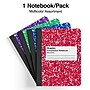 Staples 1-Subject Composition Notebooks, 7.5" x 9.75", Wide Ruled, 100 Sheets, Assorted Colors (ST55077C)~#|#~90CAE476-F541-4637-869DA7D79080A6FB_sc7