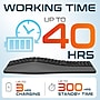 Delton KB250 Ergonomic Wireless Curved Keyboard with Cushioned Wrist Rest, Black (DKBE250-WR)~#|#~90CC04EC-9A99-4BDB-9DFA5E6FB8ED2687_sc7